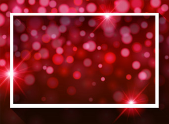 frame template design with red light vector image