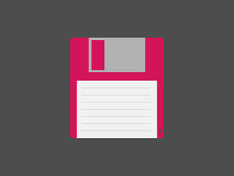 retro floppy disk data storage vector