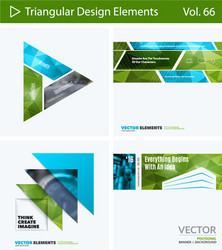 set of abstract design elements for graphic vector image