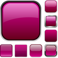 square magenta app icons vector