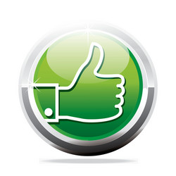 thumb up like finger design icon vector