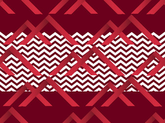 zigzag seamless pattern with gradient red color vector image