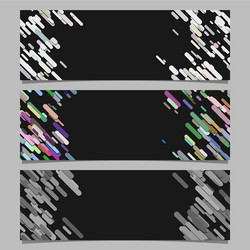 abstract diagonal rounded stripe pattern banner vector