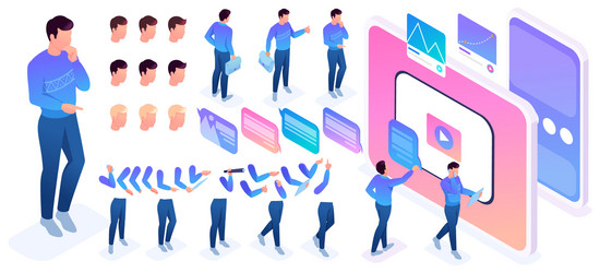 isometric constructor to create a character vector image