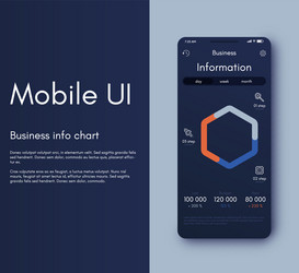 mobile application interface ui design vector image