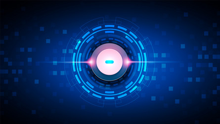 technology background with hi-tech digital data vector image