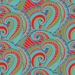Floral color seamless pattern vector