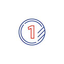 grade mark line icons upgrade class fast services vector image