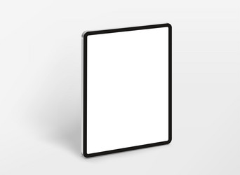 modern tablet computer in perspective with blank vector