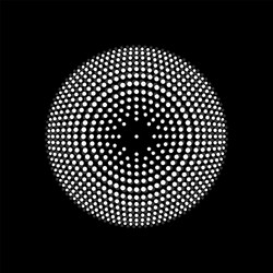 abstract dotted circles dots in circular form vector image