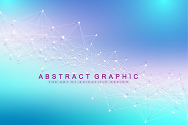 Big data visualization graphic abstract vector