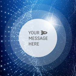 Frame with place for text 3d technology grid vector