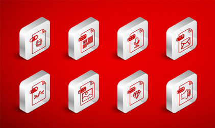 set line wma file document doc ogg eml ruby js vector image