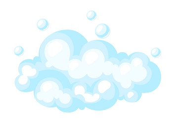 soap suds with bubbles vector