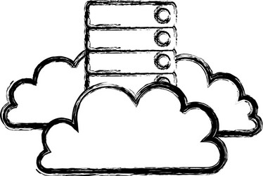 cloud computing technology vector image