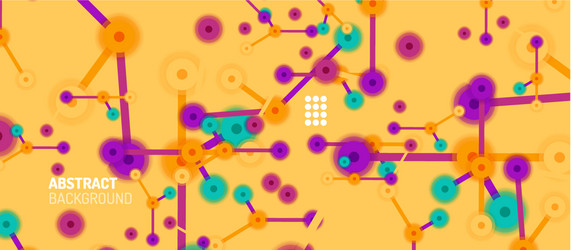 flat style geometric abstract background round vector image