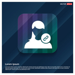 link attach user icon vector image