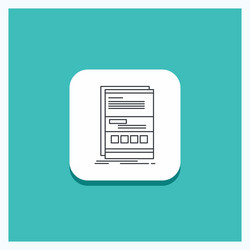 round button for browser dynamic internet page vector image