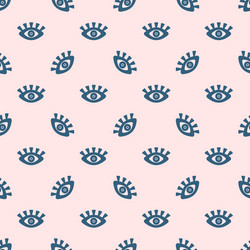 simple seamless pattern with repeating eyes vector image
