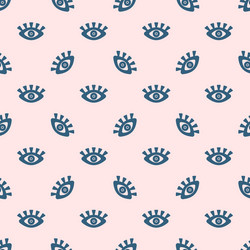 Simple seamless pattern with repeating eyes vector