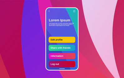 app or game interface design with smart device vector image