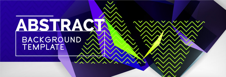 Dark 3d triangular low poly shapes abstract vector