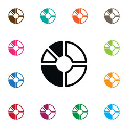 isolated report icon segment element can vector image