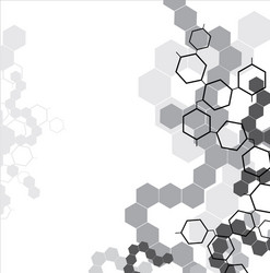 abstract molecular structure background vector image