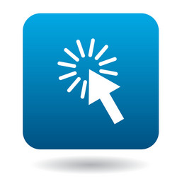 computer mouse cursor icon simple style vector image
