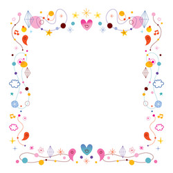 simple frame design elements vector image