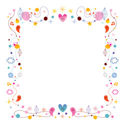 Simple frame design elements vector