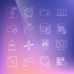 set line server setting dead monitor delete file vector image