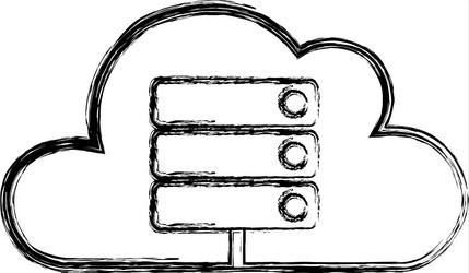 Cloud computing technology vector