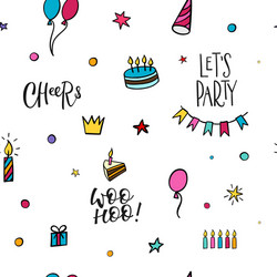 Happy Birthday Party Pattern vector