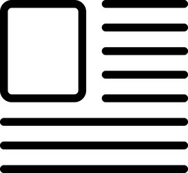sample bio data format with picture attachment vector image