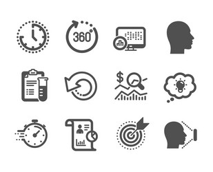 set science icons such as face id recovery vector image