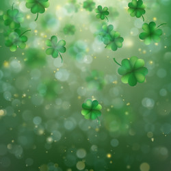 Abstract bokeh blur template with - trifolium vector