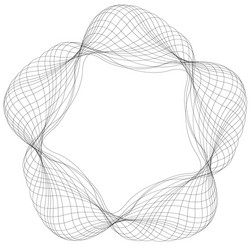 abstract circular spiral element isolated vector image