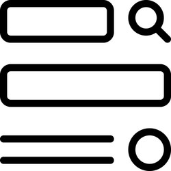 article search online with a header and text body vector image
