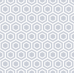 Abstract seamless geometric hexagons pattern vector