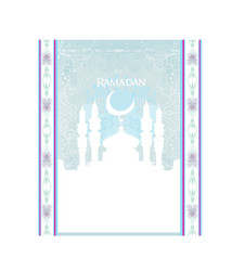 Artistic pattern background with moon and mosque vector