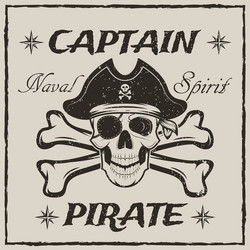 Pirate Skull & Crossed Swords Vector Image