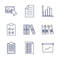 report icons vector