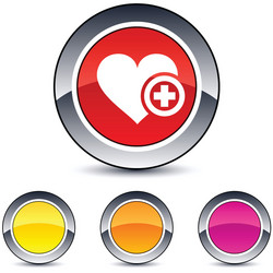 add to vavorite round button vector image