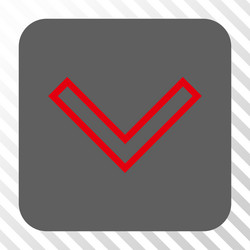arrowhead down rounded square button vector image