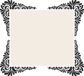Decorative flower frame Royalty Free Vector Image