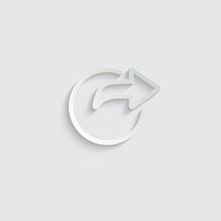 Export arrow forward icon share or exit vector