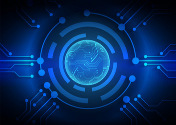 circuit technology background with hi-tech digital vector image