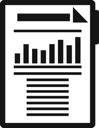 Estimator clipboard icon simple style vector