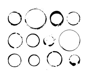 Ink Blob Circles - Abstract Art vector